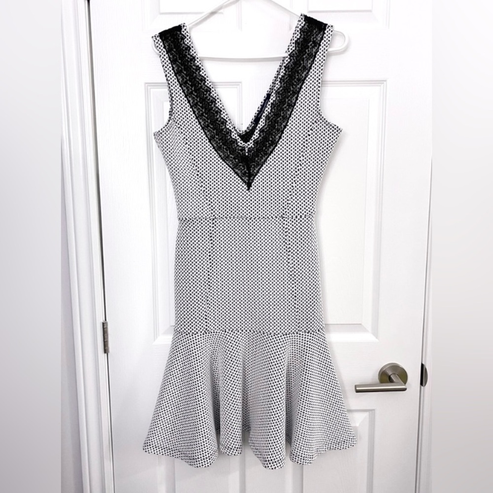 NWOT - Black and White Fit & Flare Dress